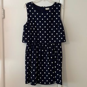 Maison Jules navy and white dress